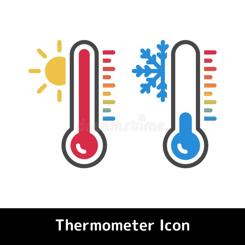 Thermometer-Symbol in Der Küche Auf Weißem Hintergrund. Laborthermometer.  Lebensmitteltemperatur. Flachstil Vektor Abbildung - Illustration von  informationen, flach: 277909536