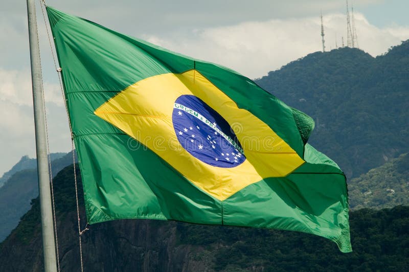 Brasilianer flagge.
