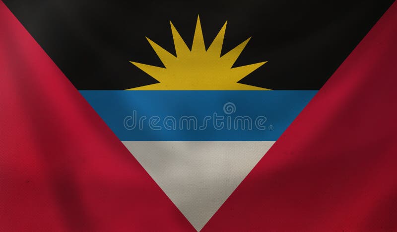 Flag of Antigua and Barbuda. stock illustration Flag of Antigua and Barbuda. stock illustration