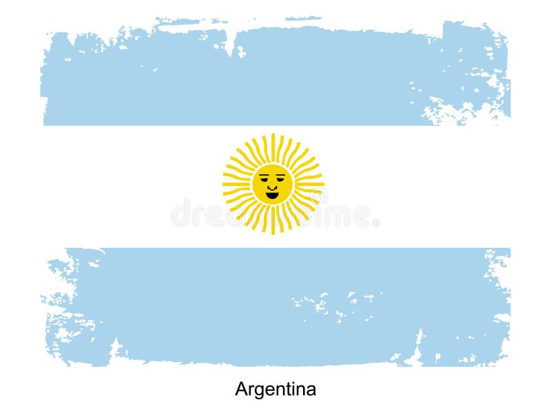 Argentine flag drawing stock illustration. Illustration of argentine