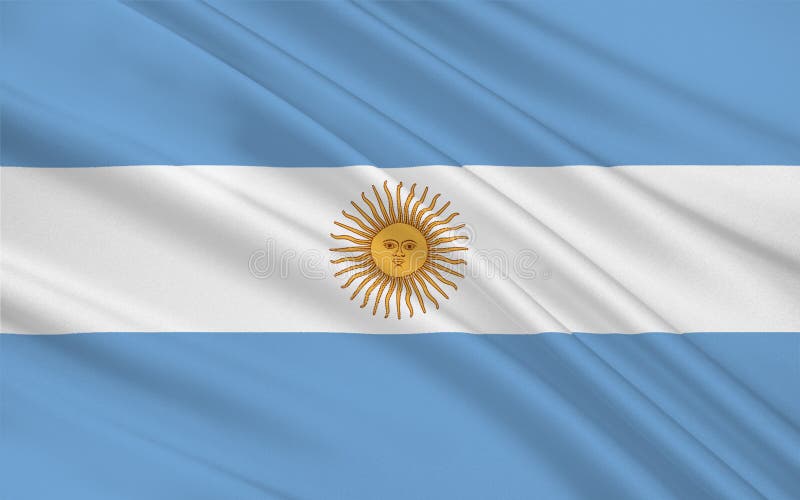 Flag of Argentina, Buenos Aires Stock Illustration - Illustration of