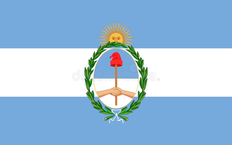 Flag of Argentina, Buenos Aires Stock Illustration - Illustration of