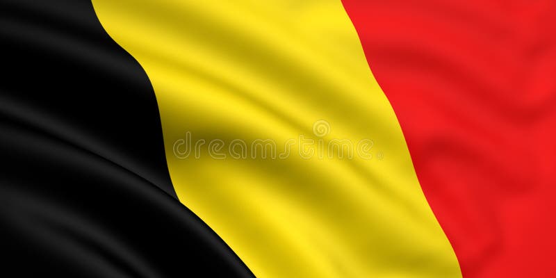 Flag Of Belgium royalty free illustration