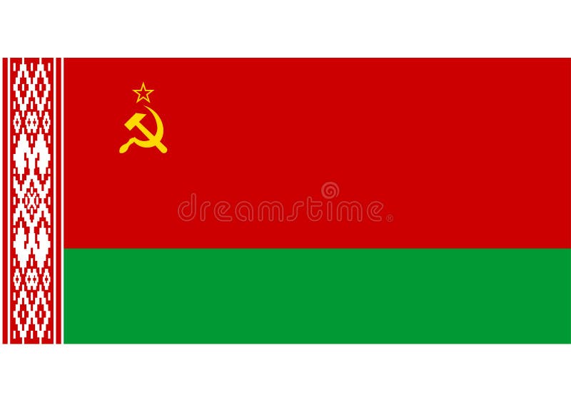 Как выглядит флаг белоруссии в ссср