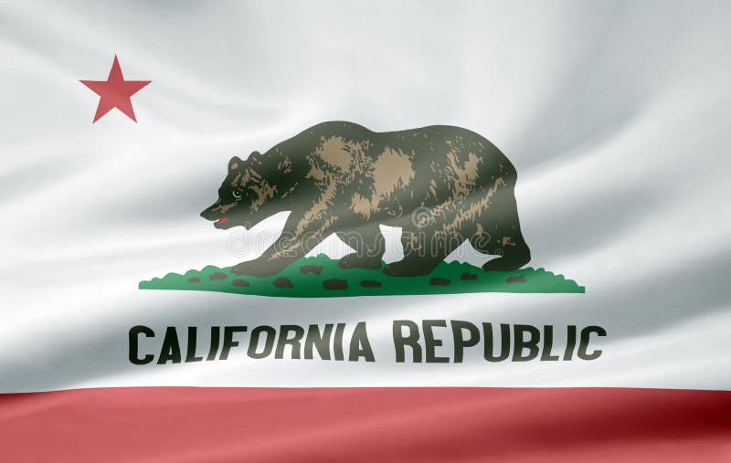 Flag of California vector illustration
