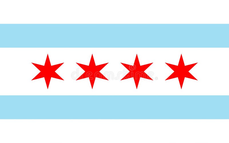Flag of Chicago, USA
