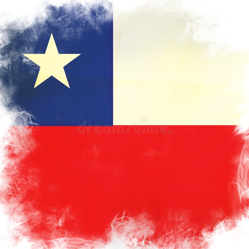 Flag of chile vector illustration