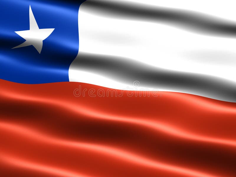 Flag of Chile royalty free illustration