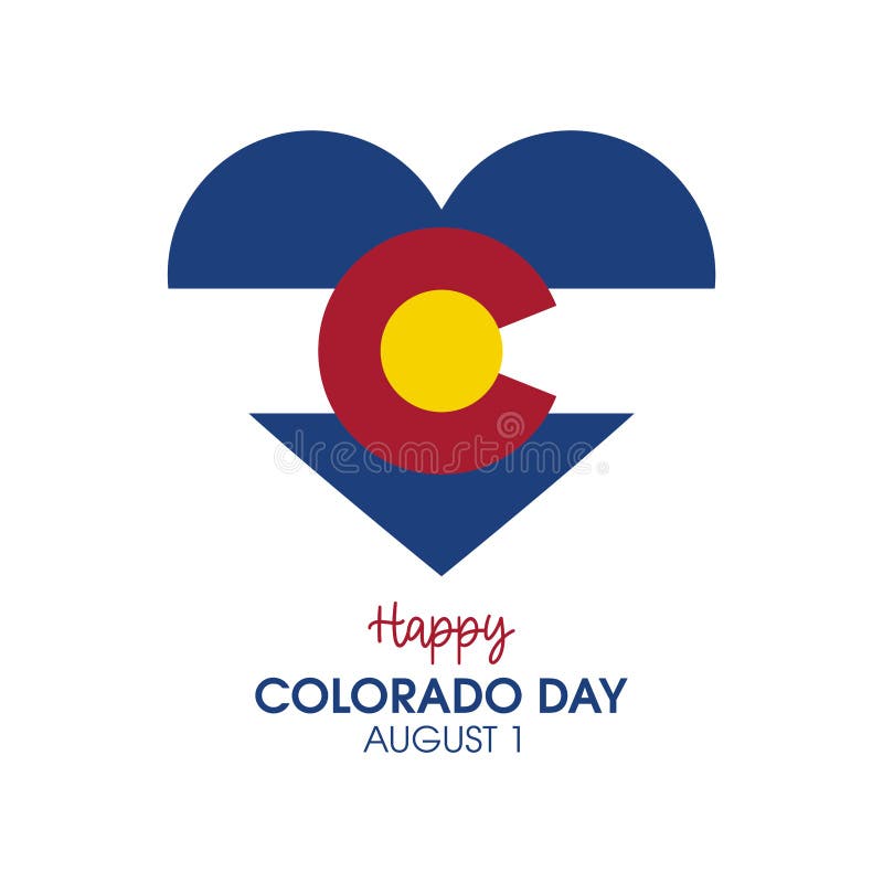 Happy Colorado Day vector stock vector. Illustration of icon 252560880