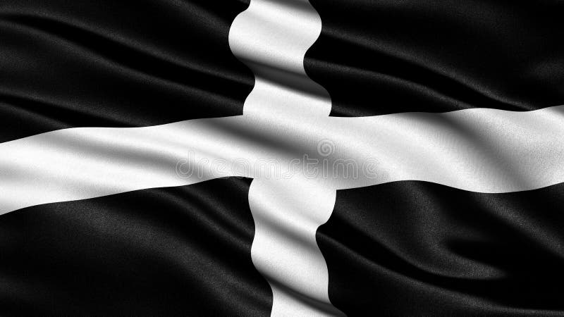 Flag Of Cornwall In England Stock Vector - Illustration of arms ...