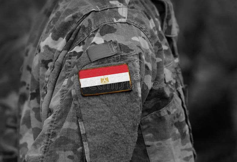 Flag of Egypt on Soldiers Arm. Army, Troops, Military, Africa C Stock ...