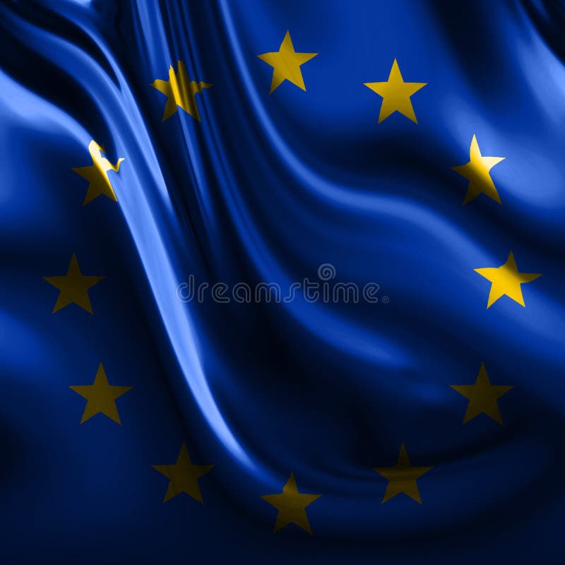 Flag of europe royalty free illustration