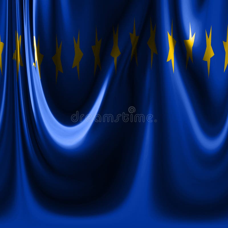 Flag of europe royalty free illustration