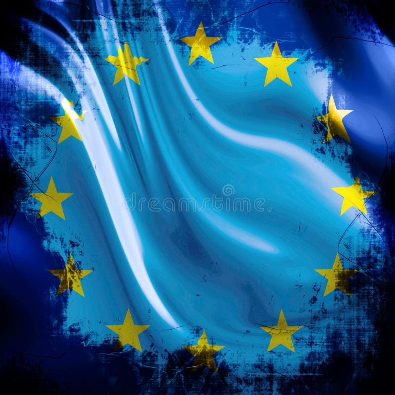Flag of europe stock illustration