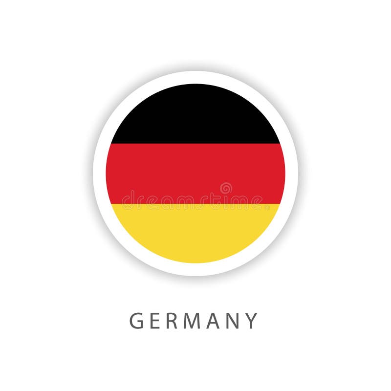 Germany Button Flag Vector Template Design Illustrator vector illustration