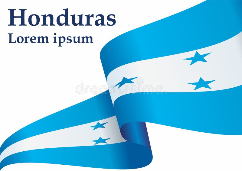 Flag of Honduras, Republic of Honduras. Template for Award Design, an ...