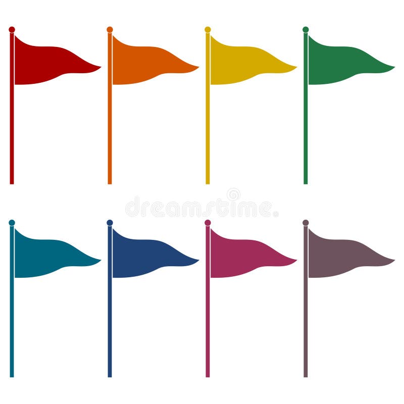 Flag Icons set stock vector. Illustration of banner 103016622