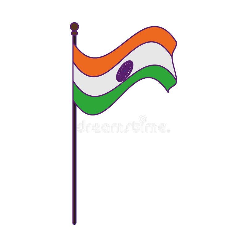 Flag of india icon cartoon stock vector. Illustration of chakra - 151505271 Flag of india icon cartoon stock vector. Illustration of chakra - 151505271
