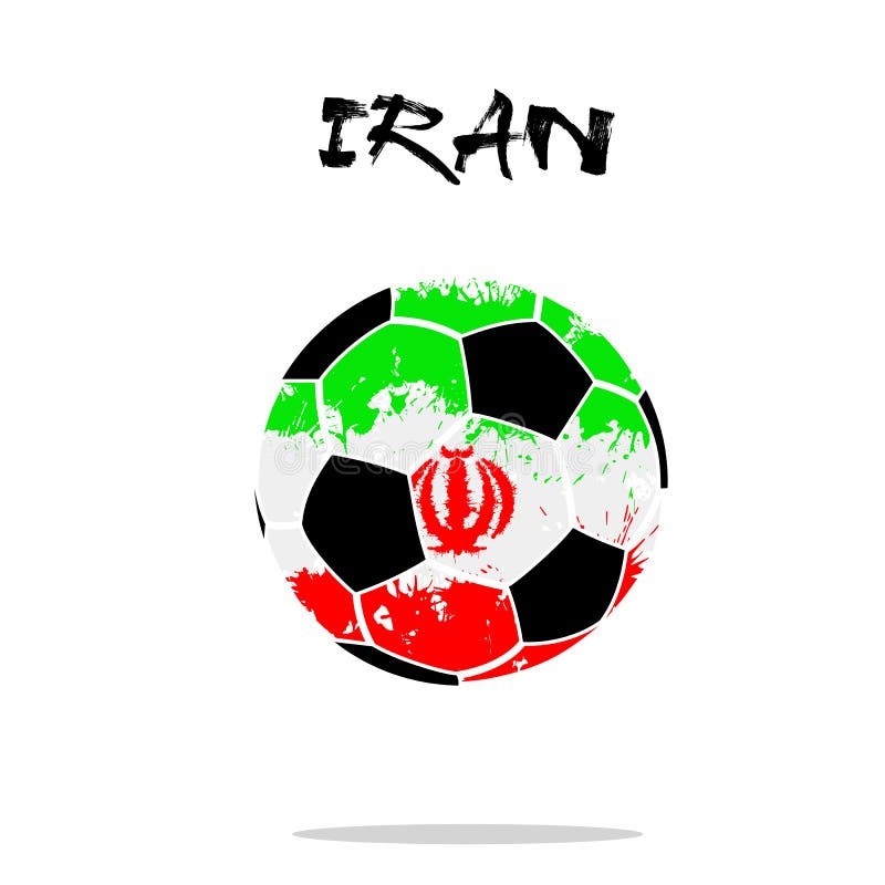 Flag of Iran As an Abstract Soccer Ball Stock Vector - Illustration of ...