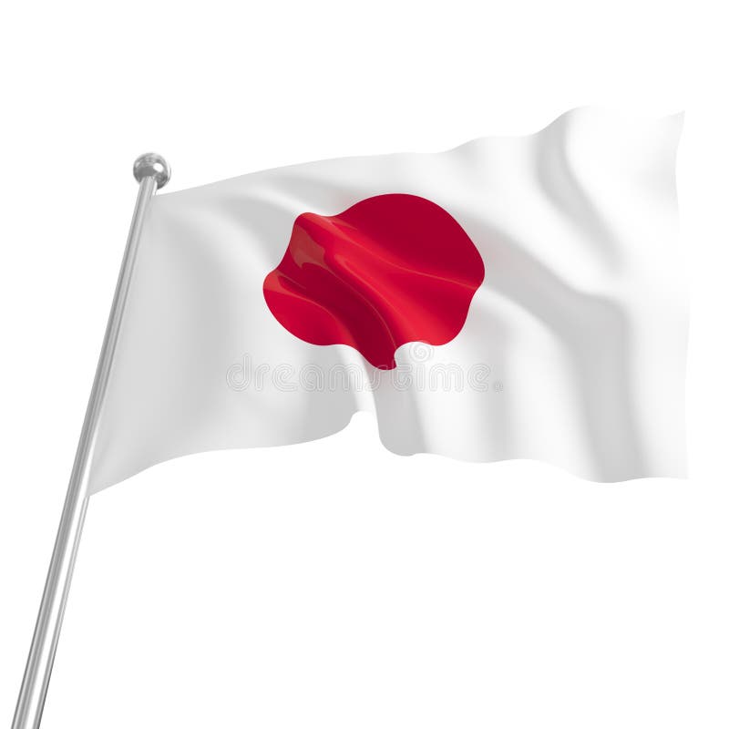 Flag of Okinawa Japan stock illustration. Illustration of flag 7585259