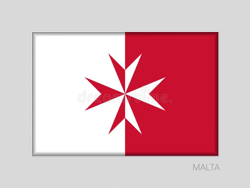 Download Flag Of Malta. Version With Maltese Cross. National Ensign ...