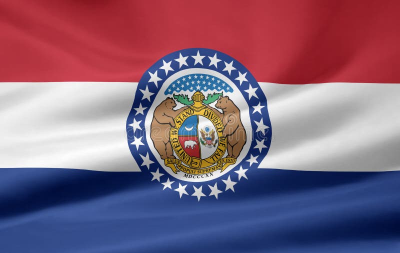Flag of Missouri vector illustration