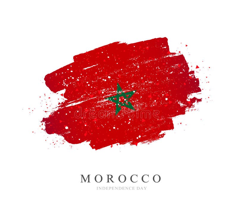 Download Flag Of Morocco. Vector Illustration On A White Background ...
