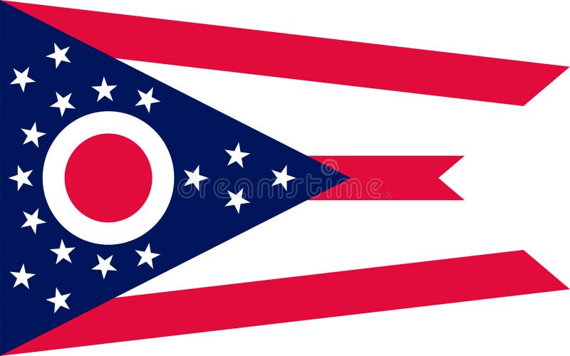 Flag of Ohio, USA