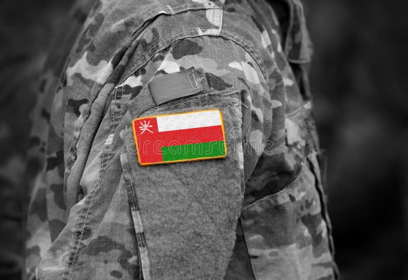 Flag of Oman on Military Uniform. Army, Armed Forces, Soldiers Stock ...