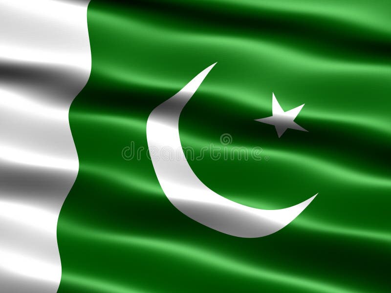Flag of Pakistan stock illustration. Illustration of asia 4852118