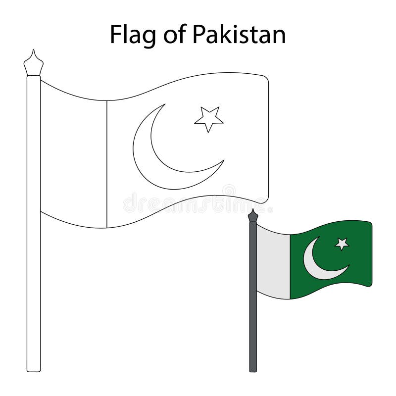 Pakistan Flag Colouring Pages - Free Colouring Pages
