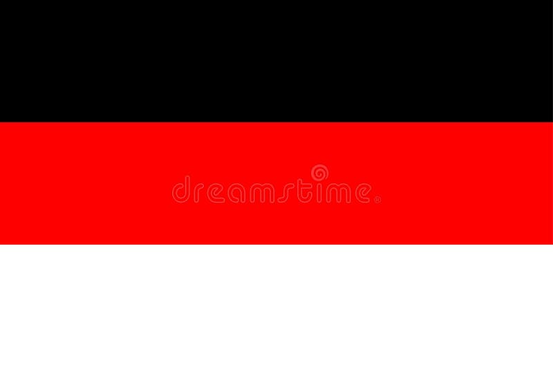 Flagge Rot-Schwarz-Rot Stock Illustration