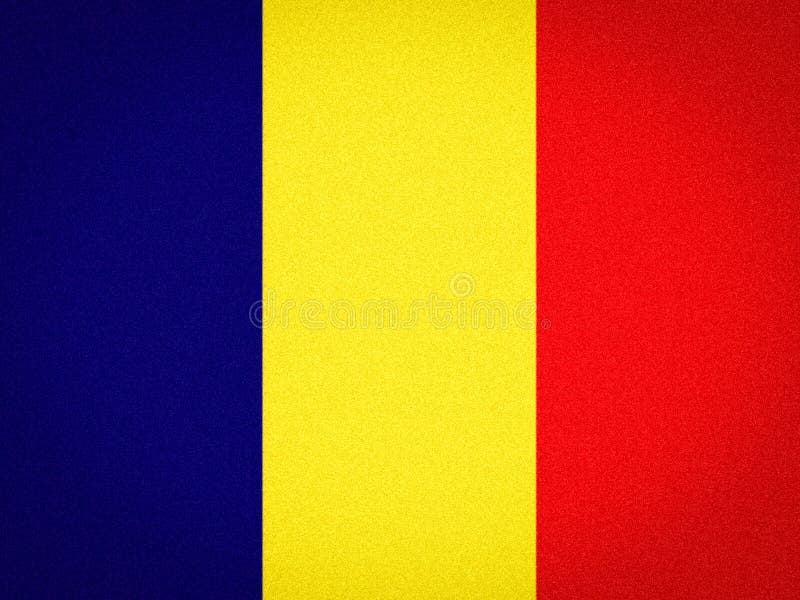 Flag of Romania, with Blue Yellow and Red Color, Illustration Image Stock Illustration - Illustration of nation, grunge: