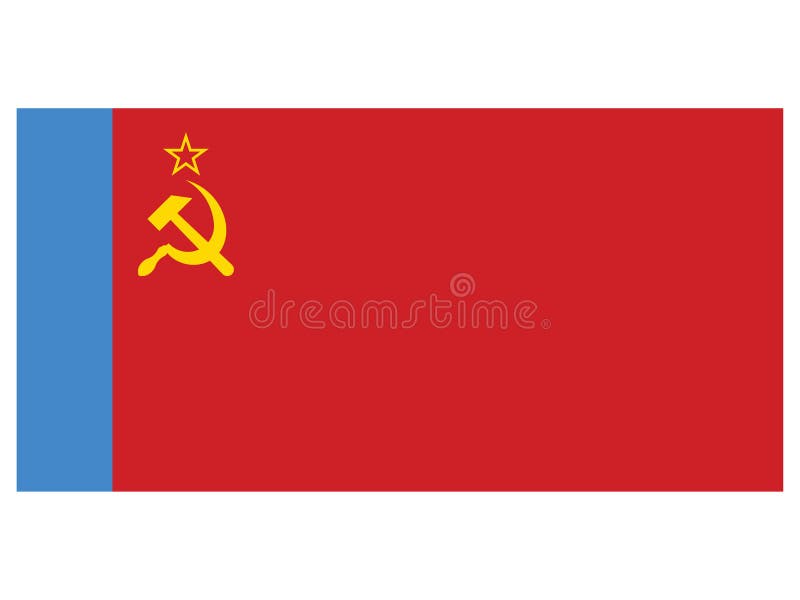 Russian flag and old ussr Royalty Free Vector Image
