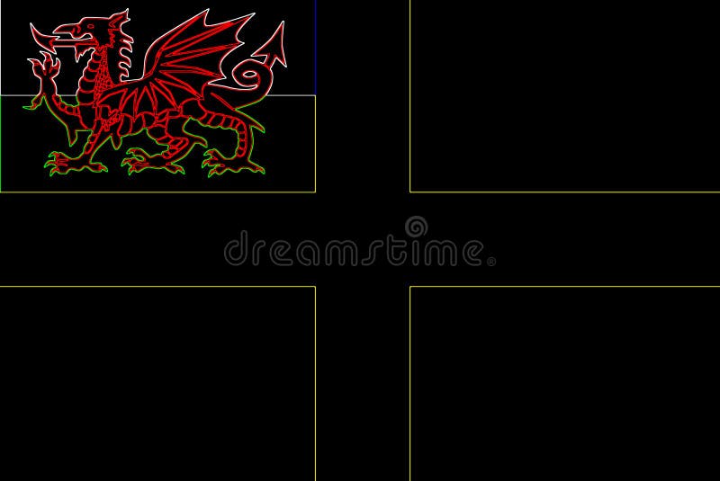 Nếu bạn yêu thích đất nước xứ Wales, hãy đến xem bức hình về lá cờ Saint David in Neon Stock Illustration. Với màu sắc tươi sáng, chói lóa, bức hình này chắc chắn sẽ khiến bạn cảm thấy đắm say trong tình yêu dành cho đất nước này.