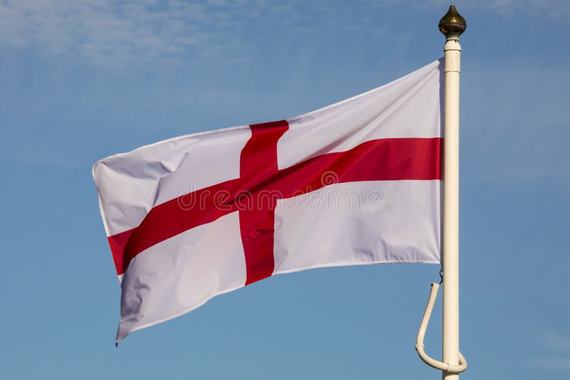 Flag of St stock photo. Image of lionheart, crest 98668754