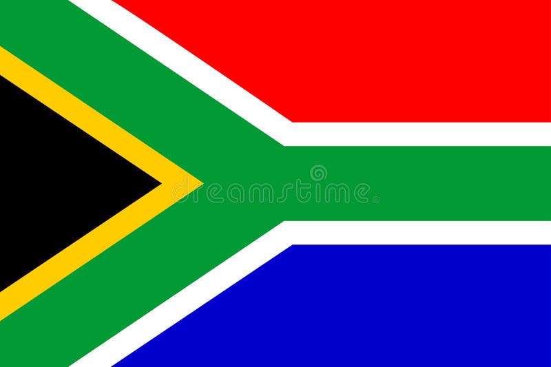 Flag of South Africa vector illustration