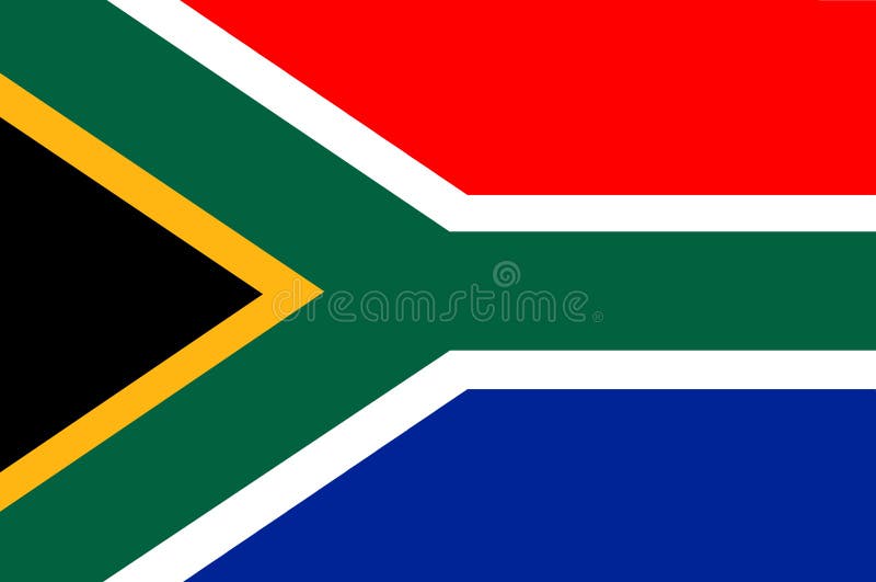 The flag of South Africa 2 stock illustration The flag of South Africa 2 stock illustration
