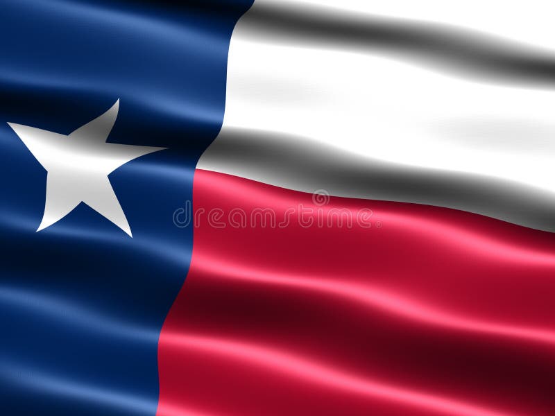 Flag of the state of Texas royalty free illustration