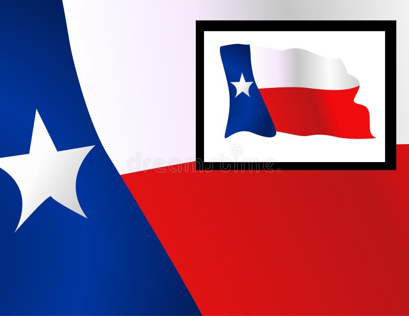 Flag of the State of Texas vector illustration