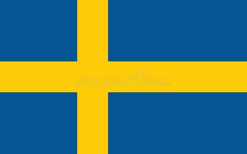 Flag of Sweden vector illustration stock illustration Flag of Sweden vector illustration stock illustration