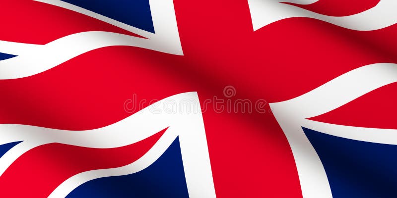 Flag Of United Kingdom Flag Of Great Britain Stock Illustration