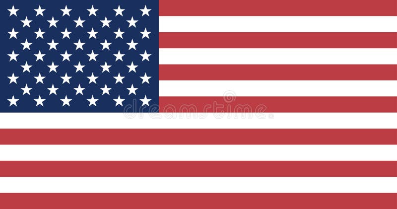 Flag of United States vector illustration