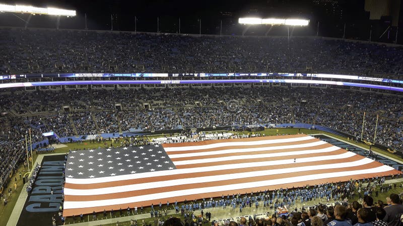 the flag of the united states in a stadium stock image the flag of the united states in a stadium stock image