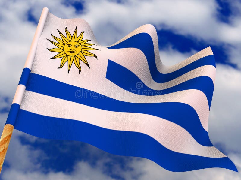 Uruguay Soccer Ball And Uruguay Flag Stock Photo, Picture and Royalty Free Image. Image 61331836.