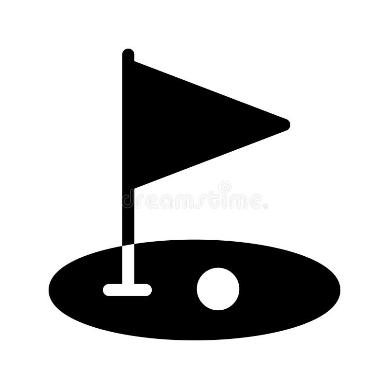 Flag glyph flat vector icon royalty free illustration