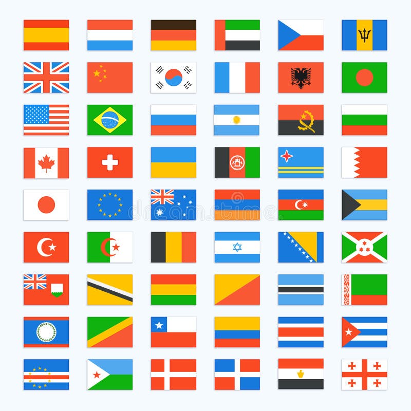 Flag Of World Stock Vector Illustration Of Circle National 55180827