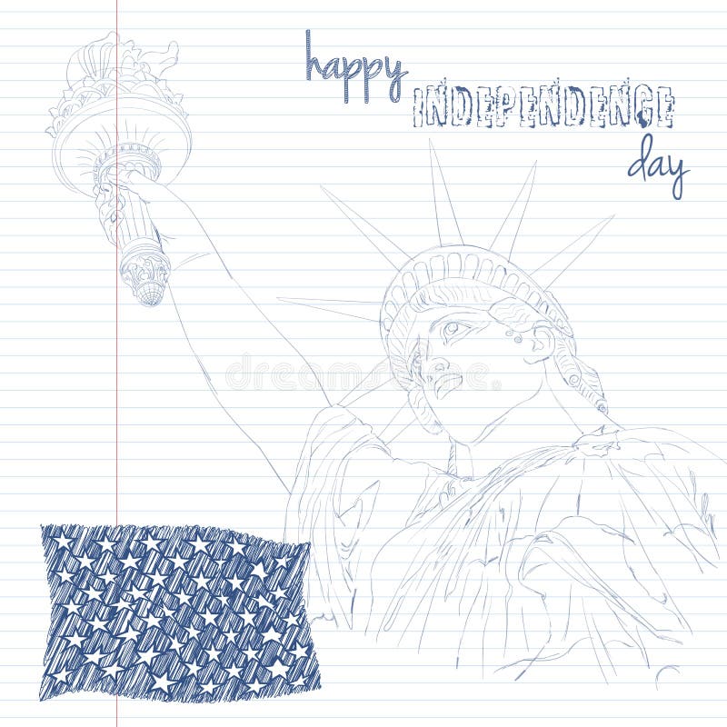 flaga amerykańskiej swobody statua Tworzy w skrobaniny sztuce Projekt dla Lipa świętowania usa fourth amerykański symbol ilustracji flaga amerykańskiej swobody statua Tworzy w skrobaniny sztuce Projekt dla Lipa świętowania usa fourth amerykański symbol ilustracji