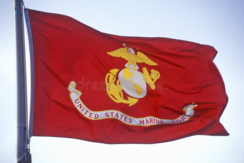 Flaga dla USA korpusów piechoty morskiej