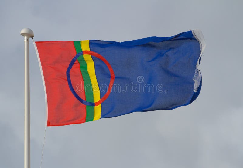 Flaga Lapland obraz stock Flaga Lapland obraz stock